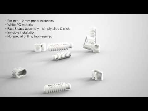 Siso Schlüssellochverbinder FIXI aus Kunststoff inkl. Dübel