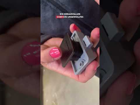 Siso Möbelschloss SQUARE LATCH mit Druckknopfverriegelung, quadratisch Holzstärke 12 - 16 mm, Schwarz matt