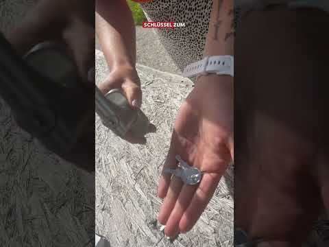 Gedotec Fenstergriff aus Edelstahl L-Form, mit Schließzylinder