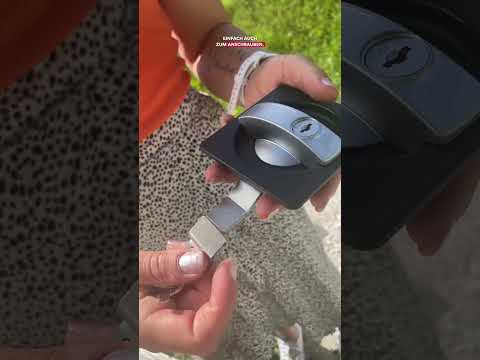 Siso skabsgreb M175 kvadratisk, låsbart, sort / sort