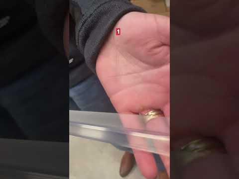 Rehau Mitteldichtung aus Kunststoff mit seitlicher Lippe für Glasdicke 6 - 8 mm, 1000 mm