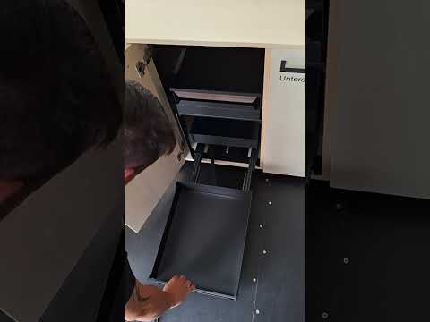 Häfele Eckschrank Auszug UTENSIO ST10 PLUS INLINE CORNER mit 4 Tablaren, Anthrazit 50 kg Korpusbreite 900 mm lichte Korpushöhe 489 - 548 mm
