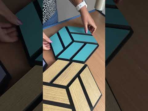 Neuhofer acoustic panel HEXAGO for gluing, 2 pieces, oak veneer