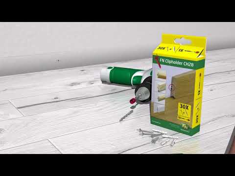 Neuhofer Leistennagel Sockelleisten Clip Nailofix CH 28 Befestigungsclip - 30 Stück