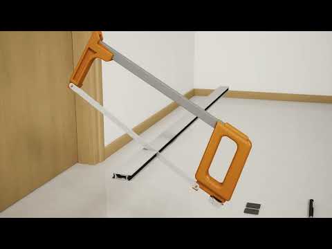 CCE Absenkdichtung APPLIQUE aus Aluminium zum Schrauben an die Tür, Silber eloxiert - 830 mm