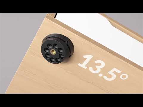 Siso monteringsplatta TWIST'N TURN för bordsben med M10 invändig gänga 0–15° lutning