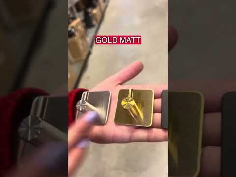 Gedotec appendiabiti TINA in acciaio inox autoadesivo in ottone, portata 3 kg